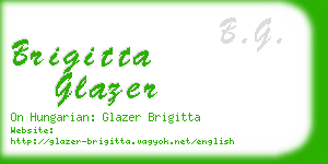 brigitta glazer business card